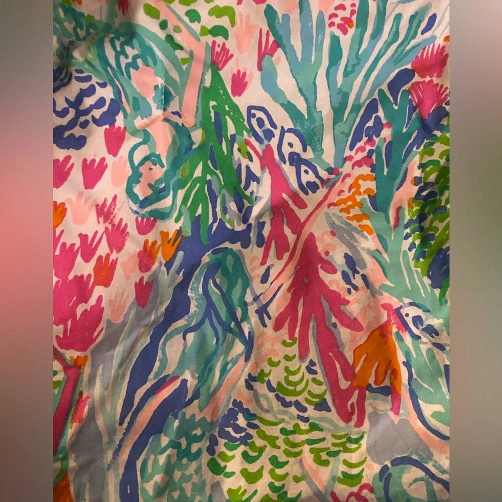 Lilly Pulitzer X Pottery Barn “Mermaid Cove” Twin Reversible Comforter & Sham